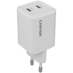 Adapter Canyon 45W 2x Type-C (valge)