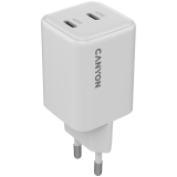 Adapter Canyon 45W 2x Type-C (valge)