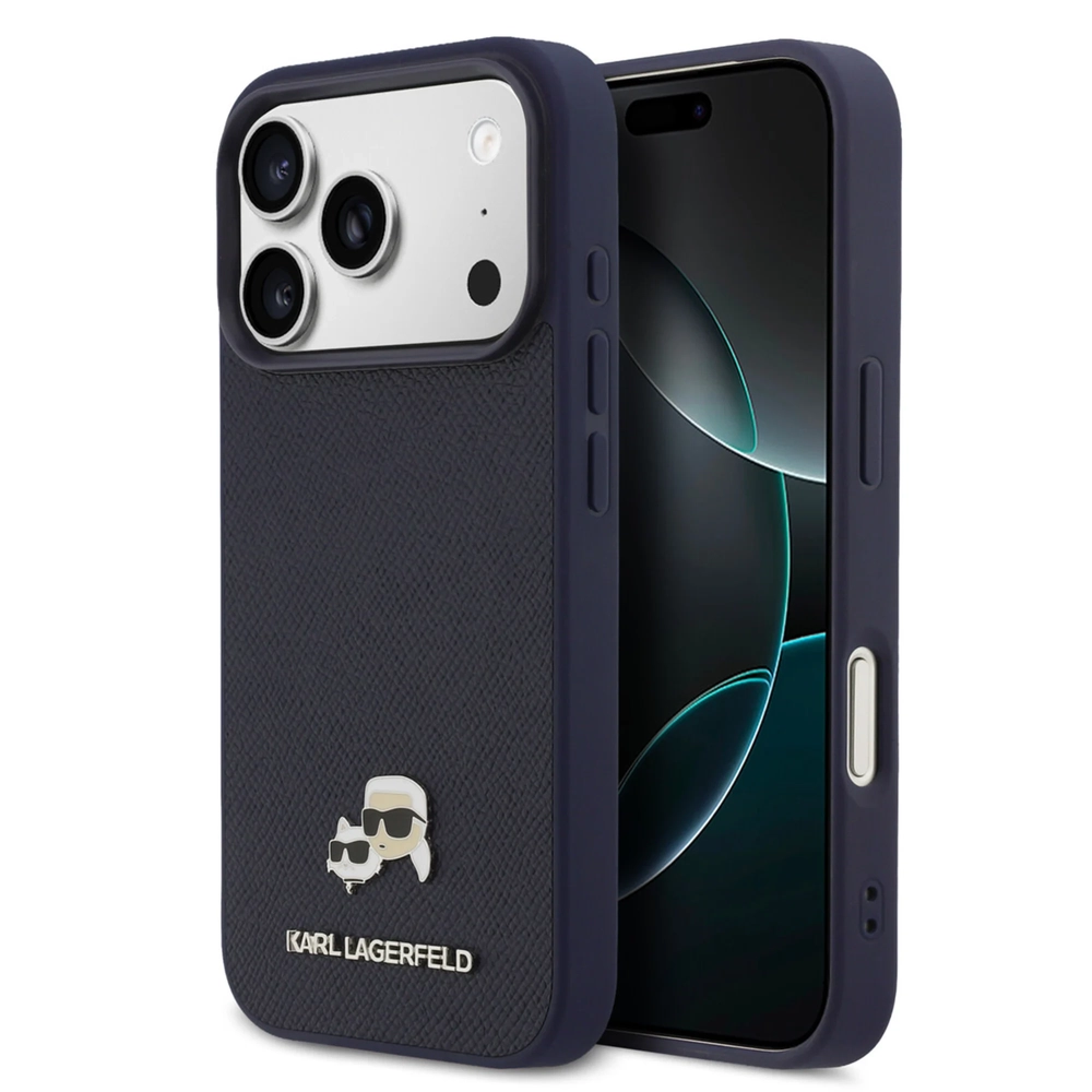 Karl Lagerfeld Ümbris Saffiano Leather MagSafe iPhone 17 Pro Max (sinine) Karl Lagerfeld Ümbris Saffiano Leather MagSafe iPhone 17 Pro Max (sinine)