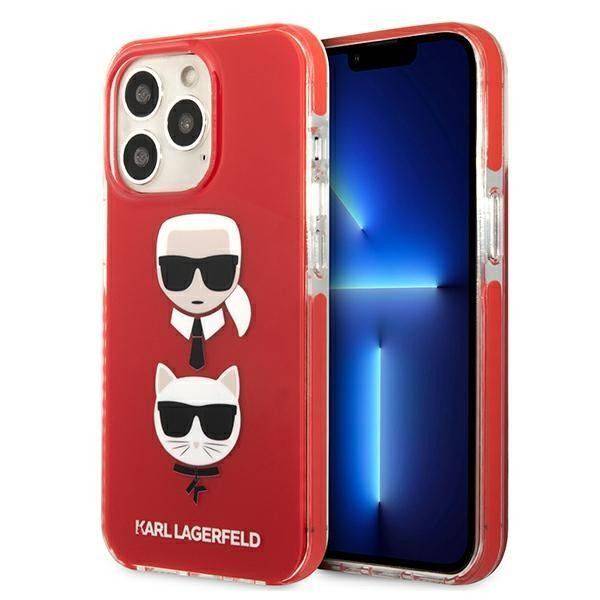 Karl Lagerfeld Ümbris KLHCP13LTPE2TR Iphone 13 Pro (punane) Karl Lagerfeld Ümbris KLHCP13LTPE2TR Iphone 13 Pro (punane)