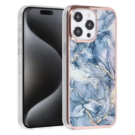 Ümbris TUNIQ Marble iPhone 15 Pro Max (sinine)