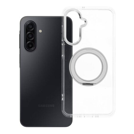 Ümbris Frame Circle Stand Magsafe Samsung A17 (läbipaistev)