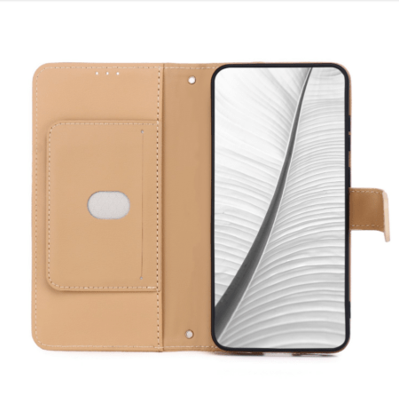 Ümbris kaanega "Smart Triangle" Xiaomi Redmi Note 14 Pro Plus (helepruun)