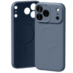 Mercury Semi-Silicone Ümbris MagSafe iPhone 17 Pro Max (tumesinine)