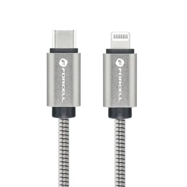 Juhe Forcell C238USB C to Lightning 27W 2 m (hõbe) Juhe Forcell C238USB C to Lightning 27W 2 m (hõbe)
