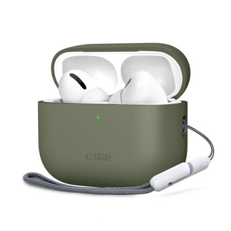 Kaitseümbris Tech-Protect Silicone Apple AirPods Pro 3 (roheline)