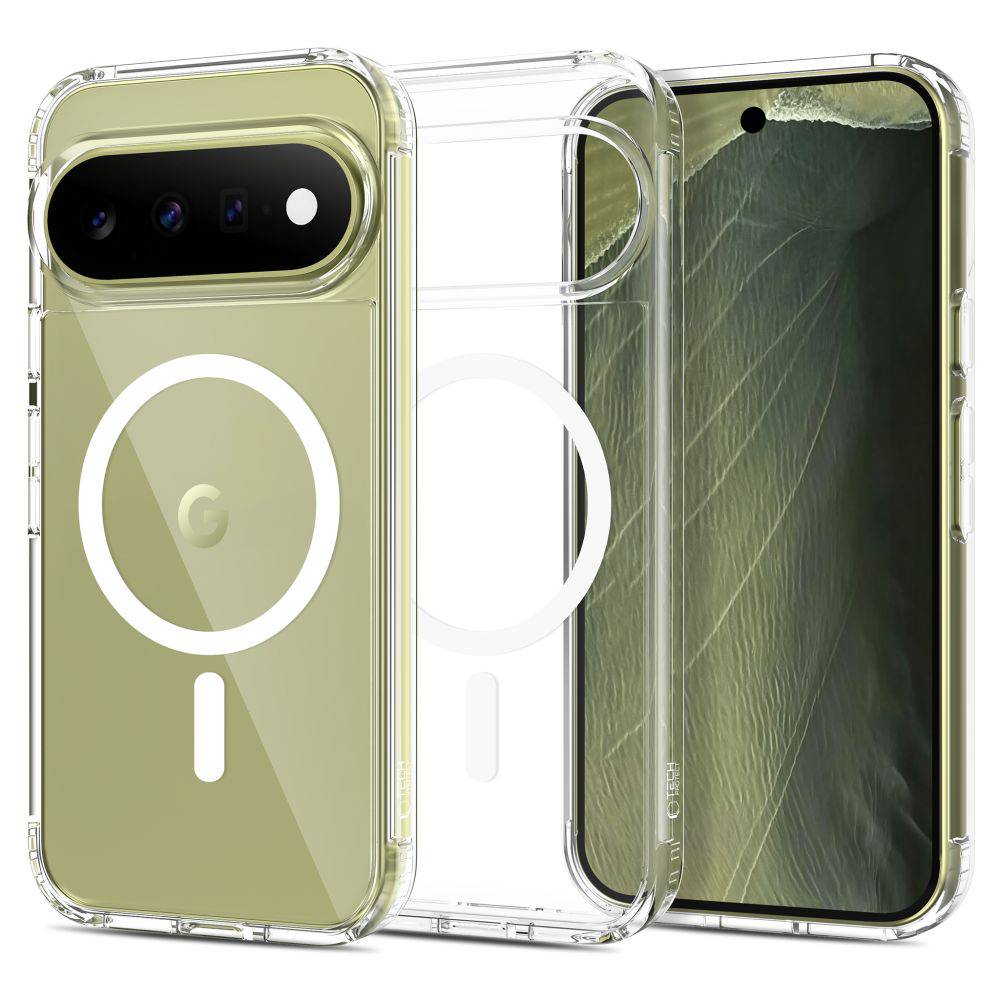 Ümbris Tech-Protect FlexAir Hybrid MagSafe Google Pixel Pro 9 / 9 Pro / 10 / 10 Pro / 11 / 11 Pro (läbipaistev)