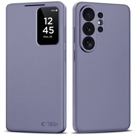 Ümbris kaanega Tech-Protect Smart Wallet Samsung Galaxy S26 Ultra (lilla)