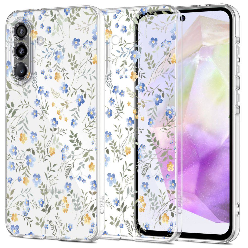 Ümbris Tech-Protect FlexAir Samsung Galaxy A37 5G - Multicolor Flowers