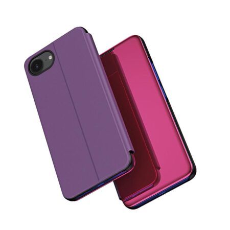 Ümbris kaanega Clear View Case iPhone 16e / iPhone 17e (roosa)