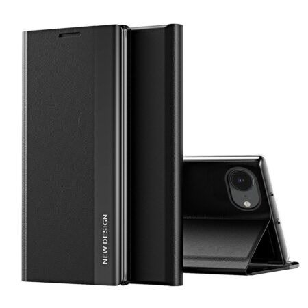 Ümbris kaanega Sleep Case Pro iPhone 16e / iPhone 17e (must)