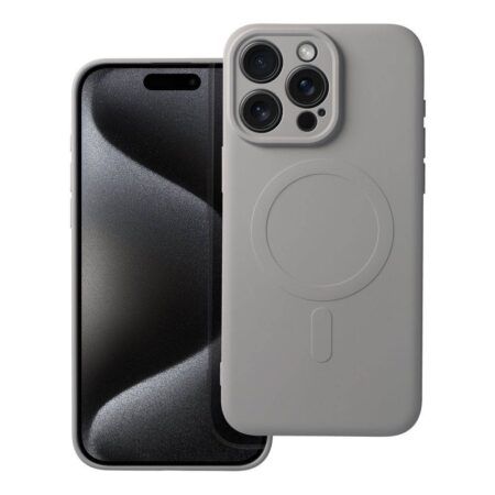 Silicone Mag ümbris iPhone 15 Pro Max (titaan)