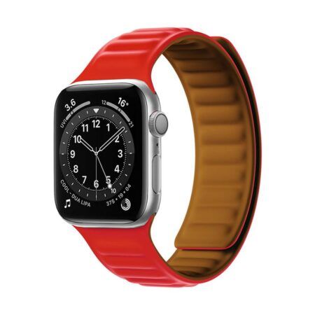 Kellarihm Magnetic Strap Apple Watch 45mm (punane)