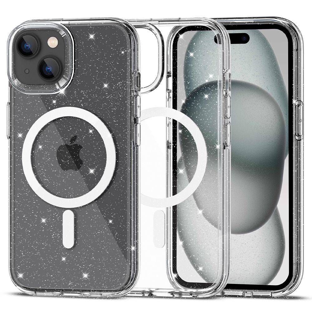 Ümbris Tech-Protect FlexAir Hybrid MagSafe iPhone 15 - Glitter (läbipaistev) Ümbris Tech-Protect FlexAir Hybrid MagSafe iPhone 15 - Glitter (läbipaistev)