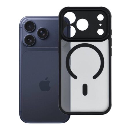 Ümbris FULL MATTE MagSafe Apple iPhone 17 Pro (läbipaistev / must)
