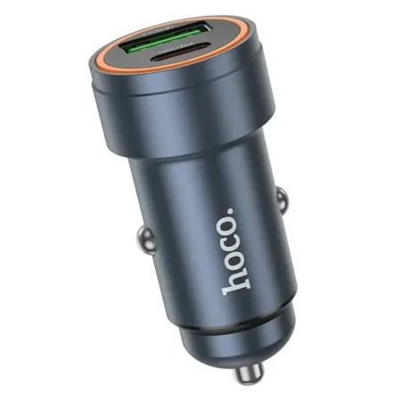 Autolaadija Hoco USB A + USB-C  30W Z57A (must)