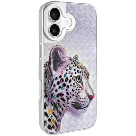 Ümbris Crystal Hunt with Magnetic Fit for Apple iPhone 17 (valge)