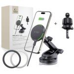 Autolaadija-hoidik Tech-Protect MM15W-V7 QI2 15W (must)