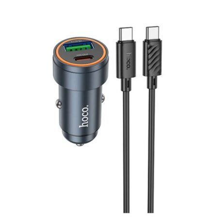 Autolaadija Hoco Z57A 30W USB-C / USB-A + USB-C to USB-C (must)