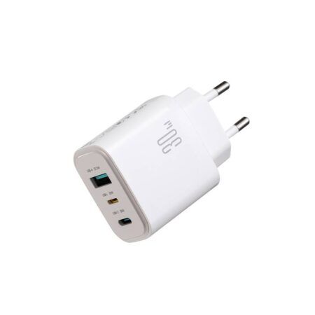 Adapter Joyroom  JR-TG6 2xType-C / USB-A 30W (valge)