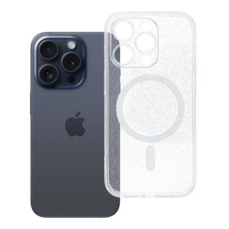 Ümbris Clear MagSafe Glitter iPhone 14 Pro (läbipaistev)
