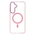Ümbris Frame Clear Hybrid Mag Cover Samsung S26 FE (läbipaistev/roosa)