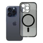 Ümbris Clear MagSafe Glitter iPhone 14 Pro (must)