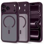 Ümbris Tech-Protect MagPeak MagSafe CC iPhone 18 Pro / 17 Pro - Dark Cherry Matte