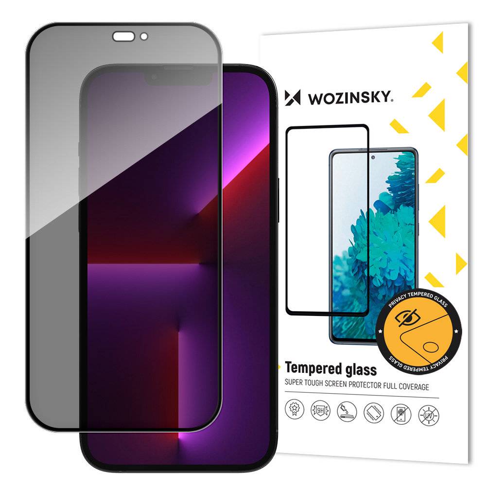 Kaitseklaas Wozinsky Privacy Glass iPhone 15 (must) Kaitseklaas Wozinsky Privacy Glass iPhone 15 (must)