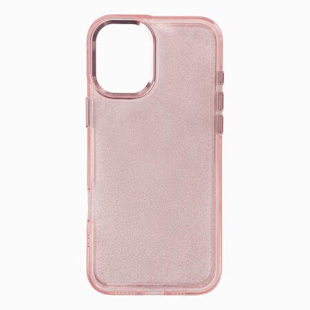 Ümbris Glitter iPhone 16 (roosa)