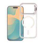 Ümbris Forcell F-Protect Stand MagSafe Apple 17 Pro Max/ 18 Pro Max (läbipaistev/ valge)