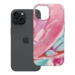Ümbris F-Protect Mirage Magsafe iPhone 15 (roosa marmor)