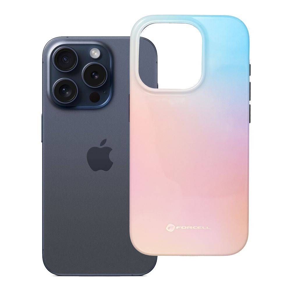 Ümbris Forcell F-Protect Mirage MagSafe Iphone 15 Pro ( roosakas-sinine) Ümbris Forcell F-Protect Mirage MagSafe Iphone 15 Pro ( roosakas-sinine)