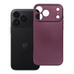 Silikoon Metallic iPhone 18 Pro Max (viinamari)