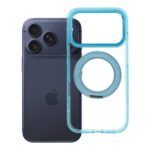 Ümbris Frame Circle Stand Magsafe Apple iPhone 17 Pro / 18 Pro (läbipaistev/sinine)