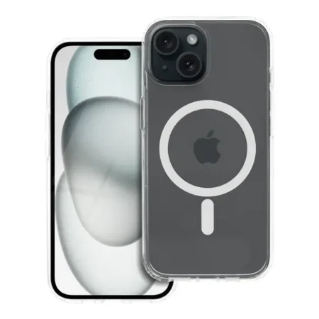 Ümbris Forcell F-Protect Clear Hybrid MagSafe iPhone 15  (läbipaistev)