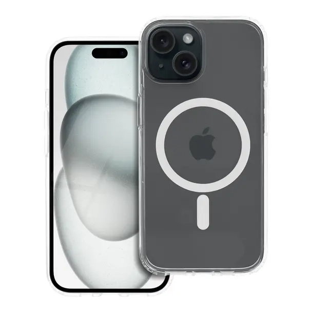 Ümbris Forcell F-Protect Clear Hybrid MagSafe iPhone 15 (läbipaistev) Ümbris Forcell F-Protect Clear Hybrid MagSafe iPhone 15 (läbipaistev)