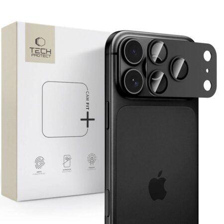 Kaitseklaas Tech-Protect CamFull Fit+ tagakaamerale iPhone 18 Pro Max (must)