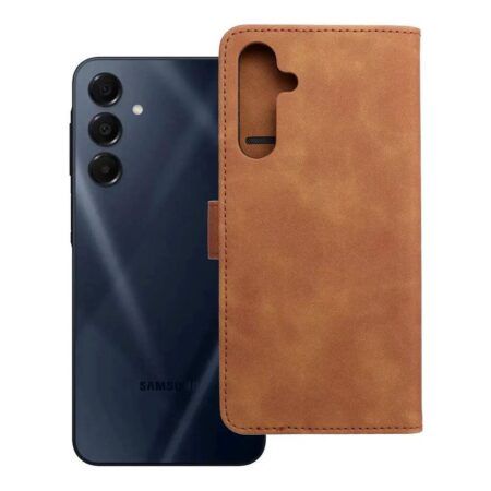 Ümbris kaanega TENDER Book Samsung Galaxy A16 (pruun)