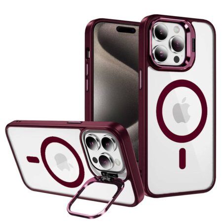 Ümbris Tel Protect Kickstand Magsafe iPhone 13 Pro Max (viinamari)